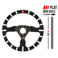 RRS EASY NOTE steering wheel - Flat 350 - Black suede