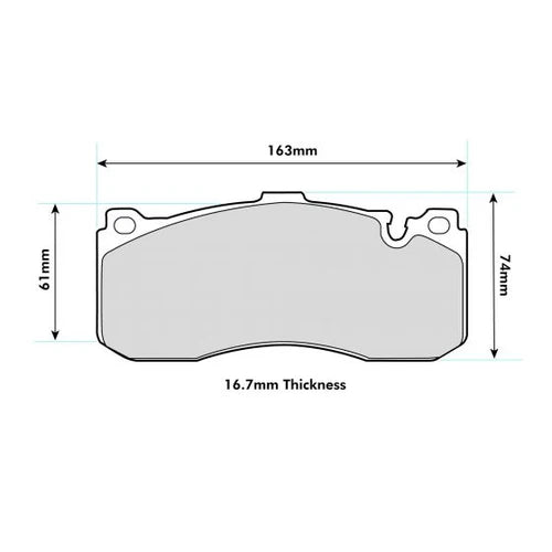 MINI (R56)John Cooper Works GP 2012 2013 PBS Prorace front Pads 8594PR