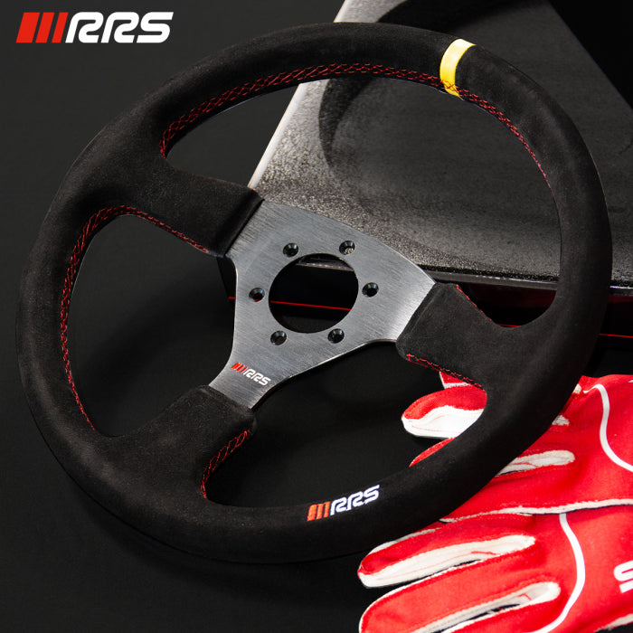 RRS VELOCE EVO steering wheel - Flat 350 - Black suede