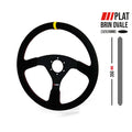 RRS VELOCE steering wheel - Flat 350mm - Black suede