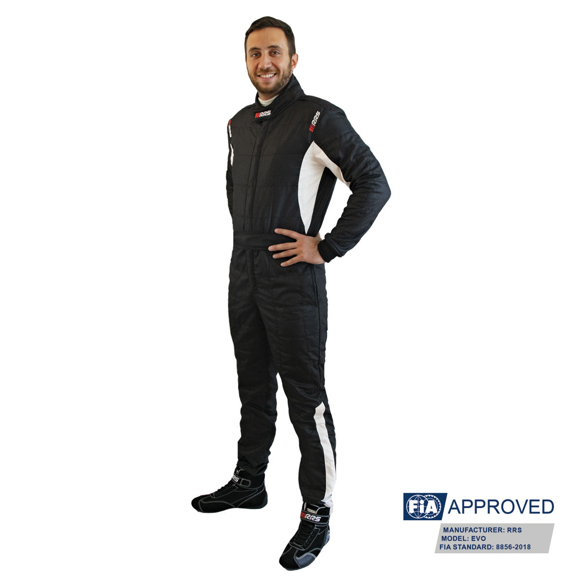 RRS Diamond Star race suit - Black - FIA 8856-2018