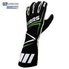 FIA RRS DYNAMIC 3 racing gloves (external seams) Black / Red - FIA 8856-2018