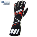 FIA RRS DYNAMIC 3 racing gloves (external seams) Black / Red - FIA 8856-2018