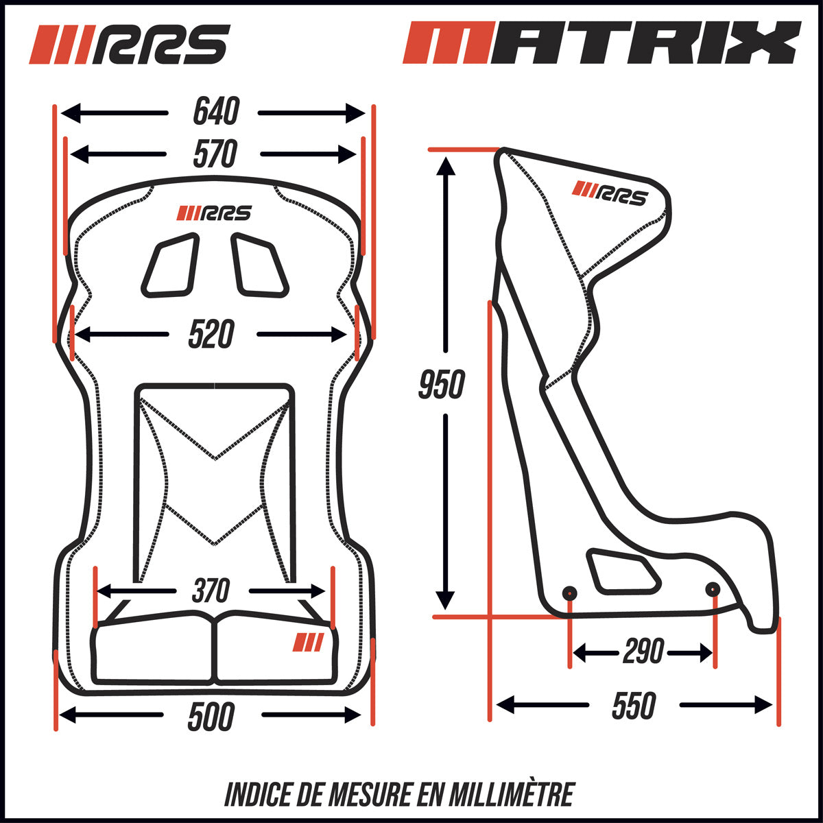 RRS MATRIX FIA Racing Bucket Seat