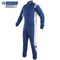 RRS MOOVE 2 Race Suit - Blue / White - FIA 8856-2018