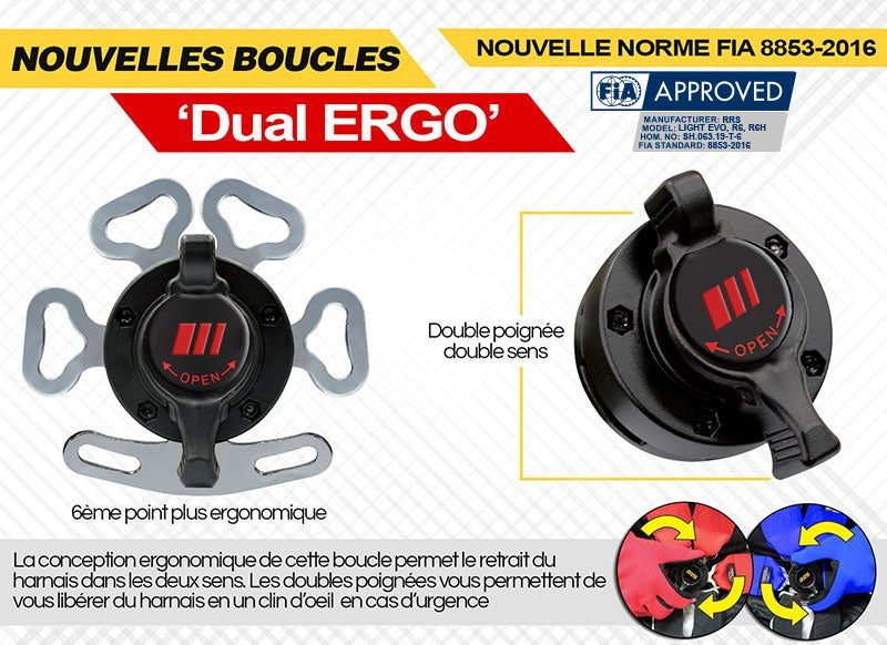 FIA RRS R6 HANS® harness 2.8 kg