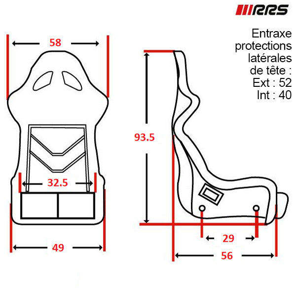 RRS CONTROL CARBON FIA Racing Seat