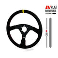 RRS TARGET steering wheel – Flat 380mm - Black suede